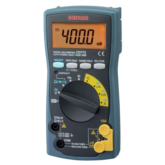 Sanwa CD772 (Standard type TRUE RMS) Digital Multimeter