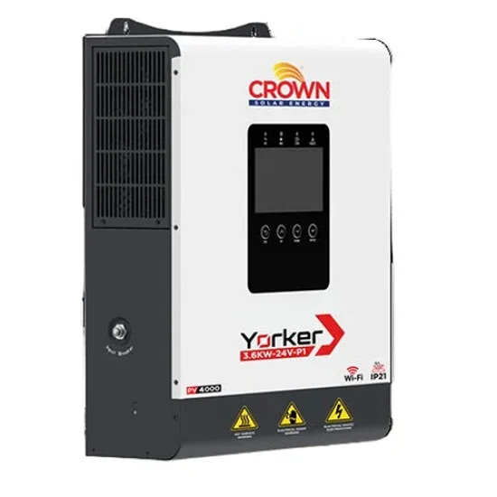 Crown Solar Energy Yorker 3.6kW IP21 Single Phase Hybrid Solar Inverter