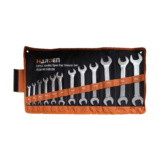 Harden 540108 12Pcs Double Open-end Spanners Set