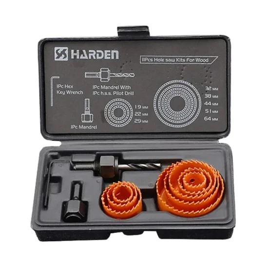 Harden 610546 11Pcs Holesaw Set Wood