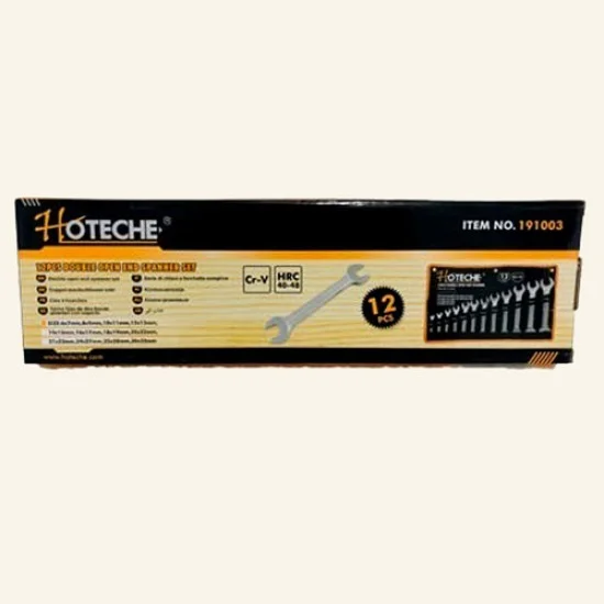 HOTECHE 191003 12Pcs Open End Spanner Set