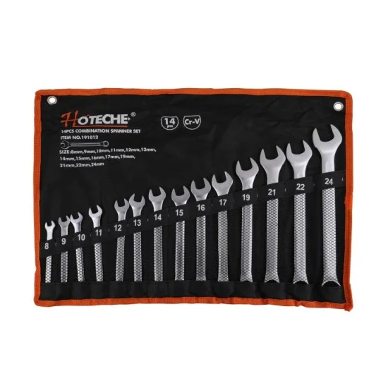 Hoteche 191012 14Pcs Combination Spanner Set