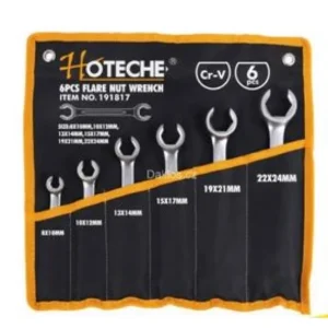 Hoteche 191817 6Pcs Flare Nut Wrench