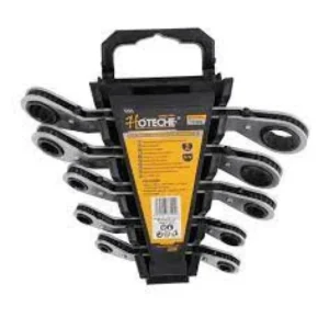 Hoteche 192602 5Pcs Double Header Ratchet Wrench Set