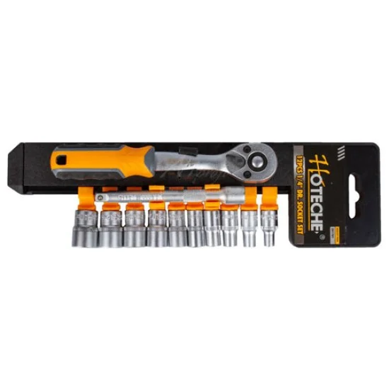 HOTECHE 201701 12Pcs 1/4' Dr Socket Set