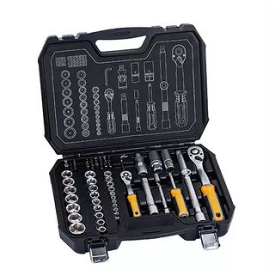 Hoteche 203001 73Pcs 1/4' &1/2' Dr. Socket Set