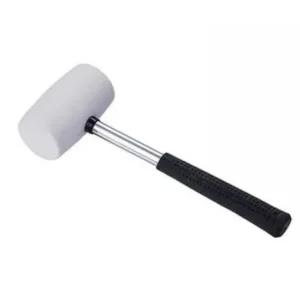 Hoteche 230201 16oZ Steel Tubular Handle White Rubber Mallet