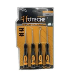 Hoteche 241802 4Pcs Mini Pick Hook Set