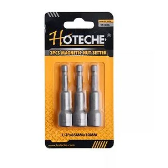 Hoteche 251005 3Pcs Magnetic Nut Setter