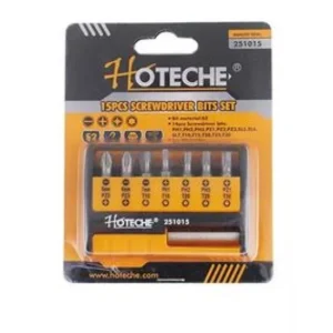 Hoteche 251015 15Pcs Screwdriver Bit Set