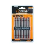 Hoteche 251037 10pcs S2 Double End Screwdriver Bit PH2