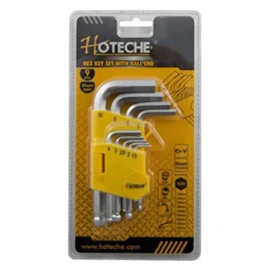 HOTECHE 260201 9 Pcs Long Hex Key Set