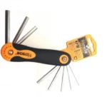 HOTECHE 261008 8 Pcs Folding Hex Key Wrench Set