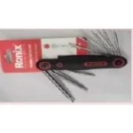 Hoteche 261021 8Pcs Folding Hex Key Set