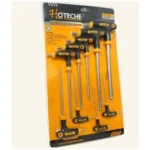 HOTECHE 261608 9 Pcs T-Handle Hex Key Ball Point