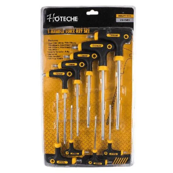 HOTECHE 261609 9 Pcs T-Handle Hex Key Set
