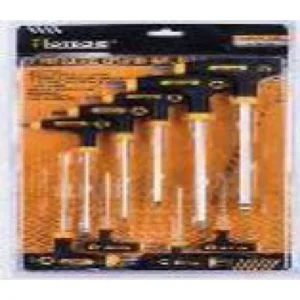 Hoteche 261618A 9Pcs SAE T-Handle Hex Key Ball Point