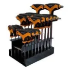 Hoteche 262010 18pcs T-handle Hex Key With Ball End Wrench Set-Metric