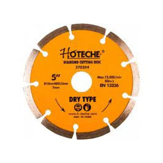 Hoteche 570204 125x22.23x7mm Diamond Cutting Disc (DRY - TYPE)