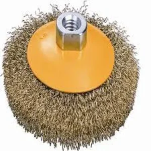 Hoteche 590111 100mm*M10*1.5 Crimped Wire Bevel Brush