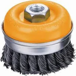 Hoteche 590212 100mm Cup Twist Wire Brush With Nut (Heavy Duty)