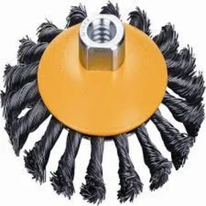 Hoteche 590221 100mm*M10*1.5 Twist Wire Bevel Brush
