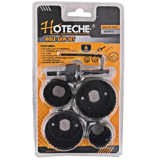 Hoteche 601012 6Pcs Hole Saw Set