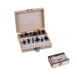 HOTECHE 610131 1/4' 12Pcs Router Bits Set
