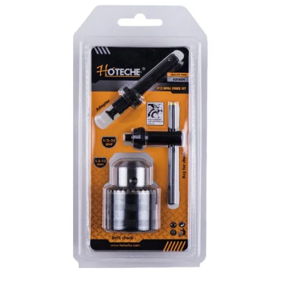 HOTECHE 631004 3Pcs Drill Chuck with Key