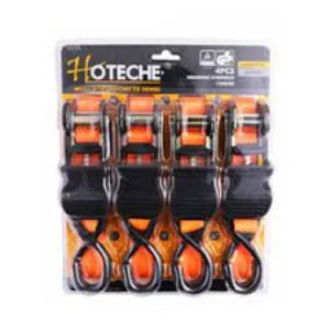 Hoteche 670206 4Pcs 1'x15FT Ratchet Tie Downs