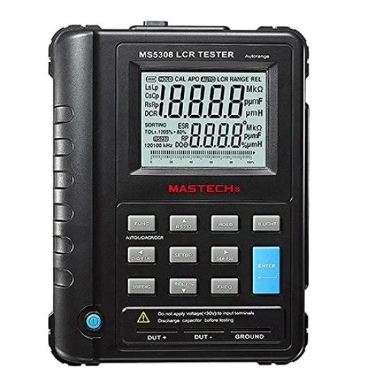 Mastech MS-5308 AutoRanging Digital LCR Tester Meter with USB Interface