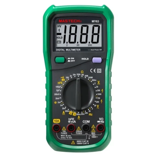 Mastech MY63 Handheld Digital Multimeter DMM