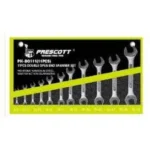 PRESCOTT PHWDI-11 Double Open End Spanner Set