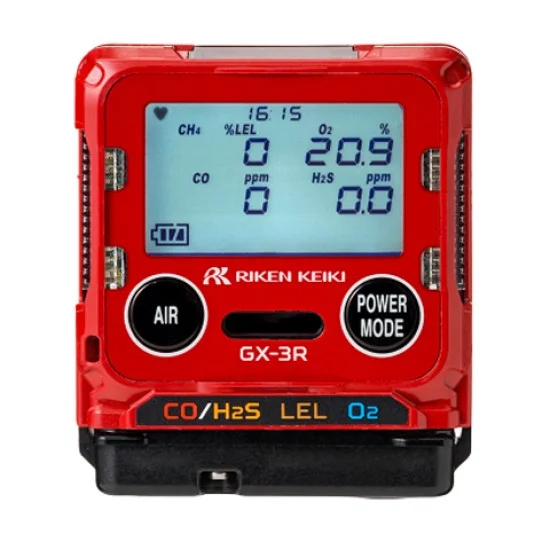Riken Keiki GX-3R (CO,O2,H2S,LEL) Portable Gas Monitor