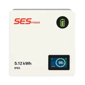 SES Power 5.22kWH IP65 Lithium Ion Battery Power Wall 51.2V 102Ah