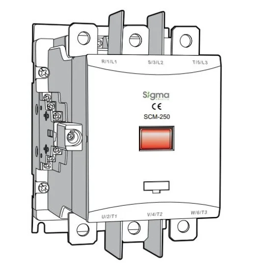 Sigma SCM-250 3 Poles (Common Coil) Power Contactor