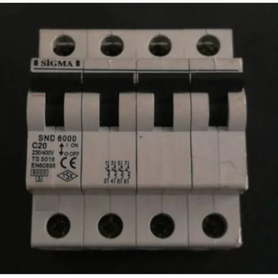 Sigma SND6000 Four Pole Miniature Circuit Breaker