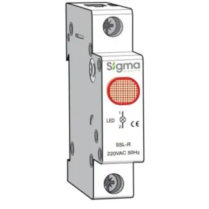 Sigma SSL-R Din Rail Type Red Led Signal Indicator