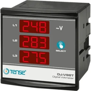 Tense DJ-V96T Three Phase Digital AC Voltage Panel Meter