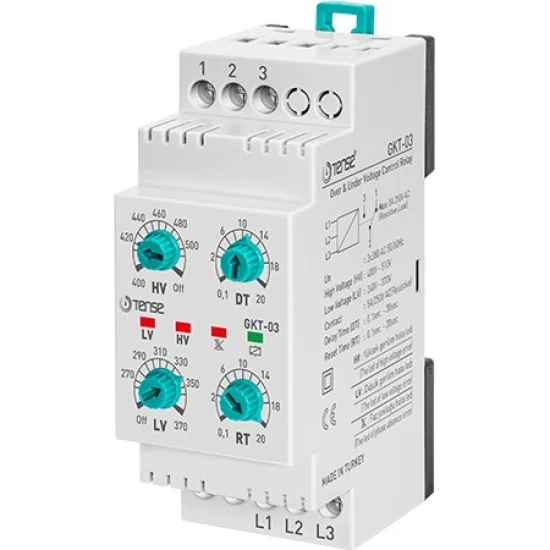 Tense GKT-03 Under Over Three Phase Voltage Relays