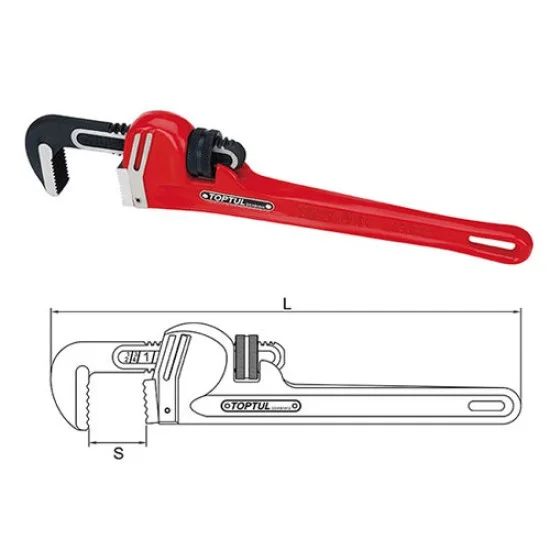 Toptul DDAB1A10 Pipe Wrench Iron
