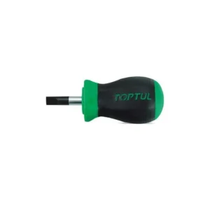 Toptul FABB6E03 Anti-Slip Stubby Slotted Screwdriver 1.2x6.5x25mm