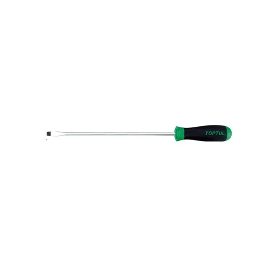Toptul FACB0440 Anti-Slip Extra Long Slotted Screwdriver 0.8x4x400mm