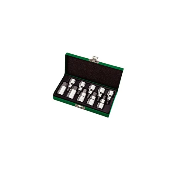 Toptul GAAD1007 10PCS 1/2'' Hex Bit Socket Set