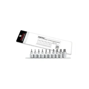 Toptul GAAG1006 10pcs 1/2'' Star Bit Socket Rail Set