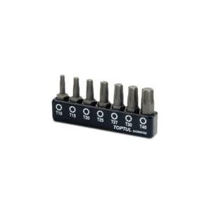 Toptul GAAV0702 7pcs 1/4' Insert Star Screwdriver Bit Set