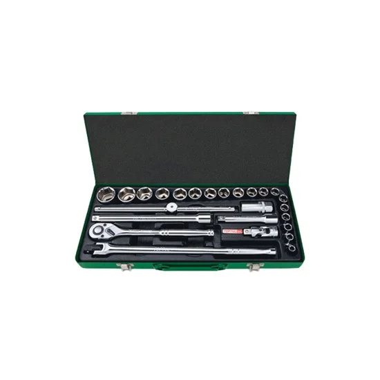 Toptul GCAD2513 6PT 1/2'' 25pcs Metal Case Socket Set
