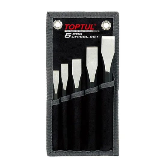 Toptul GPAQ0505 - 5PCS Flat Chisel Set