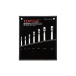 Toptul GPAQ0701 7pcs Double End Swivel Socket Wrench Set 6-19mm