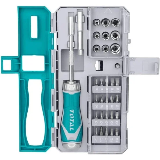 Total TACSD30336 33Pcs Ratchet Screwdriver Set